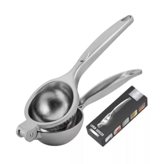 Handheld Heavy Duty Citrus Juicer & Lemon Juicer With Curved Handle