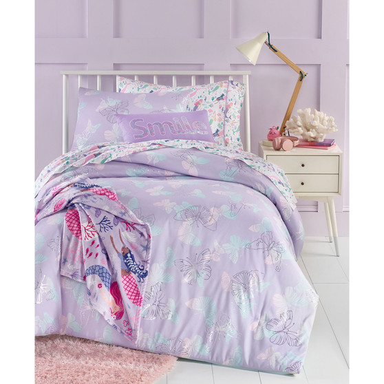 Charter Club Kids Silver Butterfly 2-Pc. Comforter Set, Twin/Twin XL, Created for Macy's