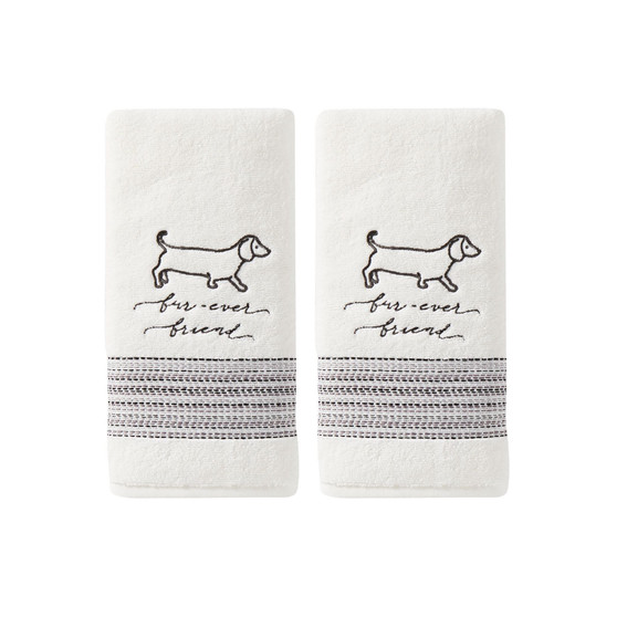 Ltd Fur Ever Friends 2 Piece Hand Towel Set