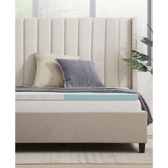 Sleep All Day 2" Fast Response Memory Foam Topper, Full