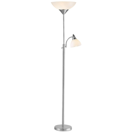 Piedmont Steel Torchiere Floor Lamp