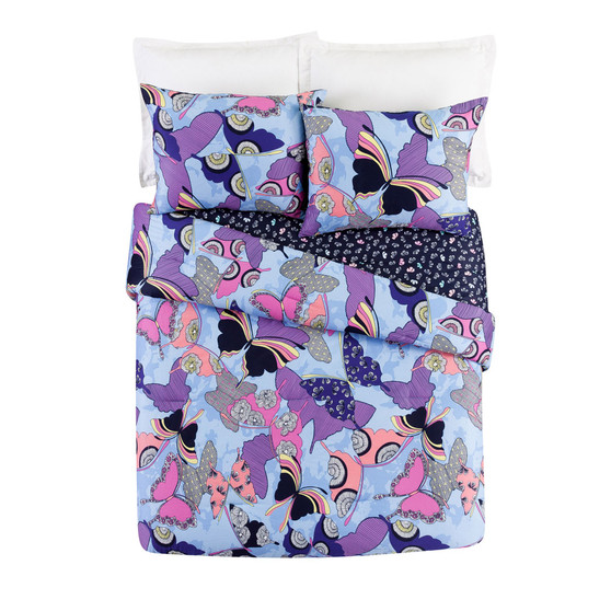 Giant Atlas Butterflies 2 Piece Comforter Set, Twin XL