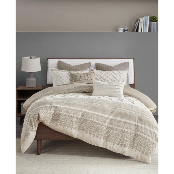 Mila Chenille 3-Pc. Duvet Cover Set, Full/Queen