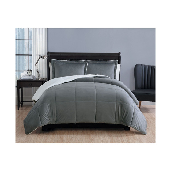 CLOSEOUT! Micromink Sherpa Comforter Set, Queen