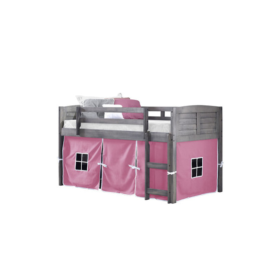 Twin Low Loft Bed with Tent