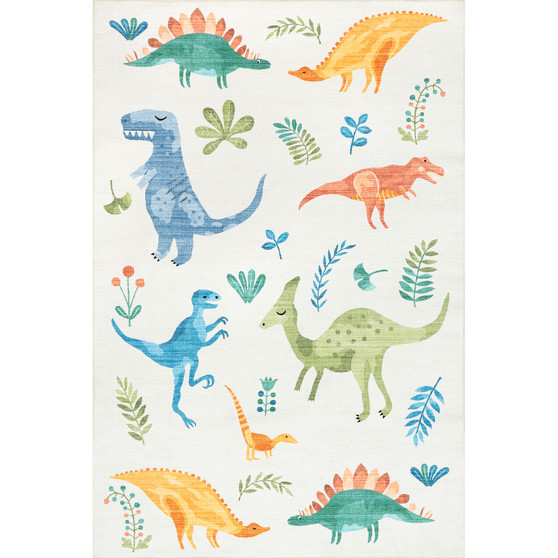 Revel Eamon Dinosaur Washable Kids 4' x 6' Area Rug