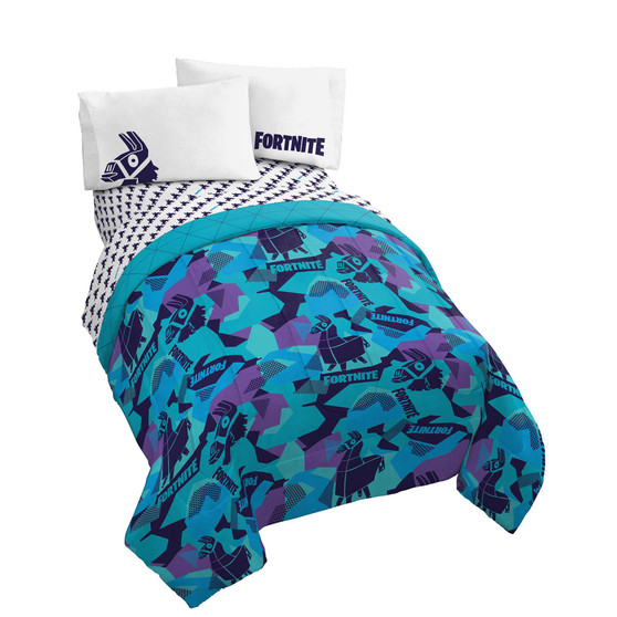 Llama Geo 4 Piece Bed Set, Twin