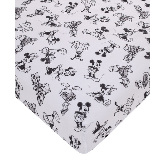 Mickey Mouse and Friends Mini Crib Sheet