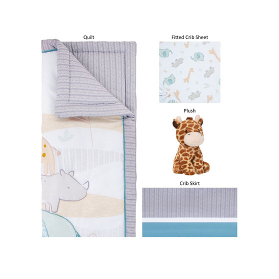 Safari Babies Crib Bedding, Set of 4