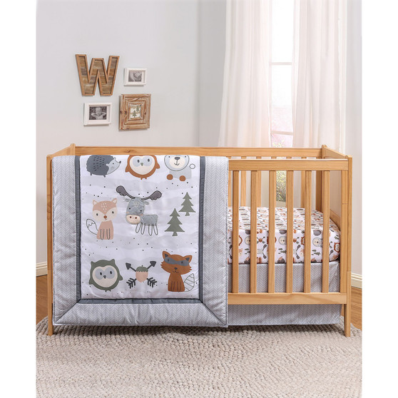 PSP Woodland Walk 3-Piece Crib Bedding Set