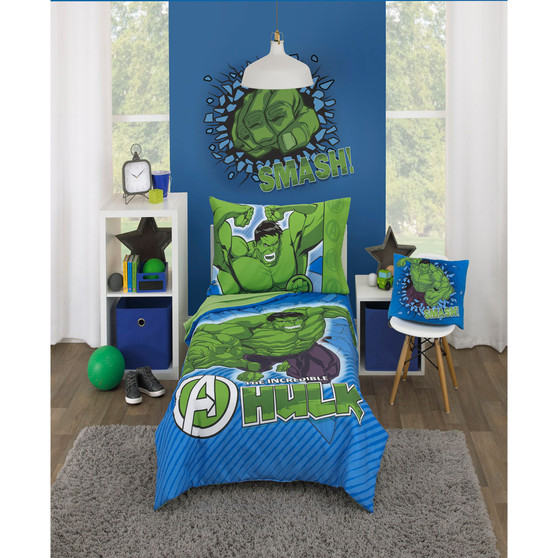 Hulk The Big Guy 4 Piece Toddler Bed Set
