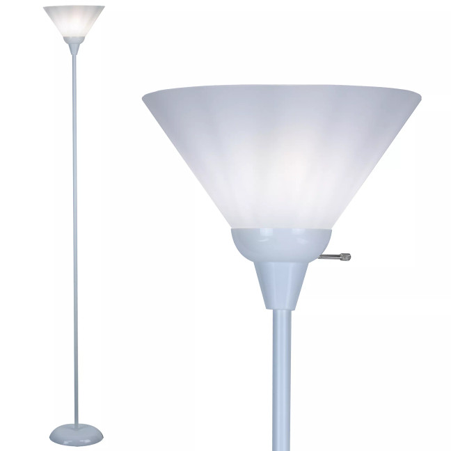 Mary Floor Lamp with White Cone Shade