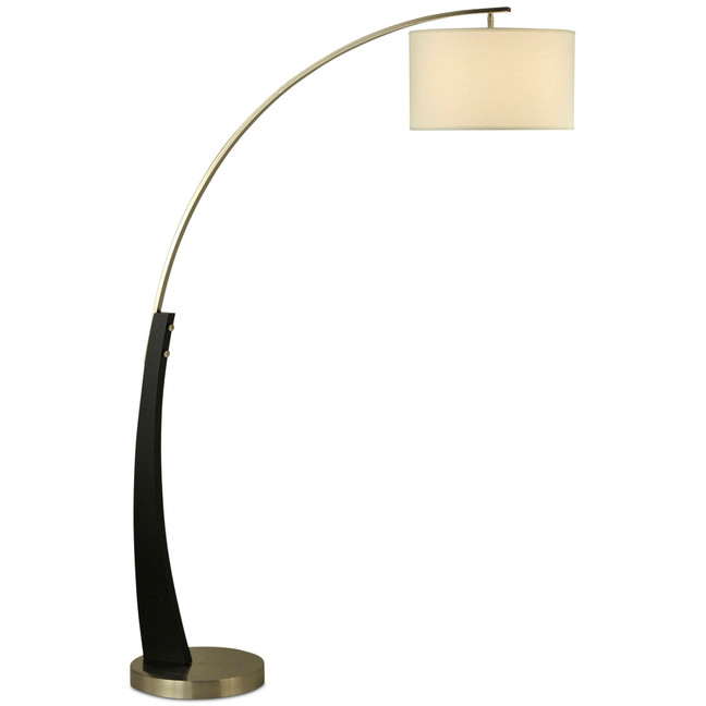 Plimpton Wood Arc Floor Lamp