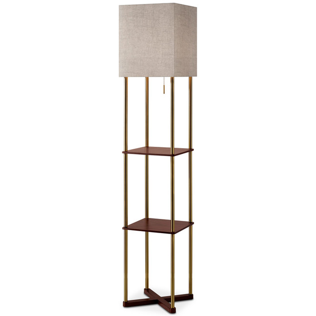 Harrison Shelf  Floor Lamp with USB Port