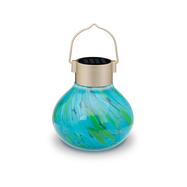 Home & Garden Solar Glass Tea Lantern