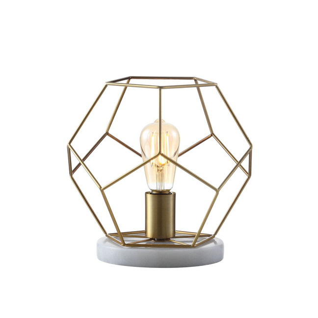 James 10" Metal/Marble LED Table Lamp