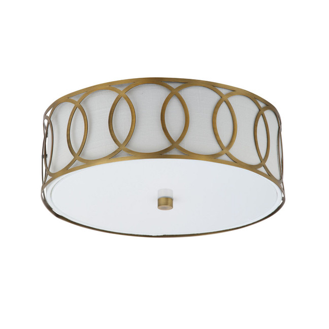 Aria 2-Light Metal Led Flush Mount
