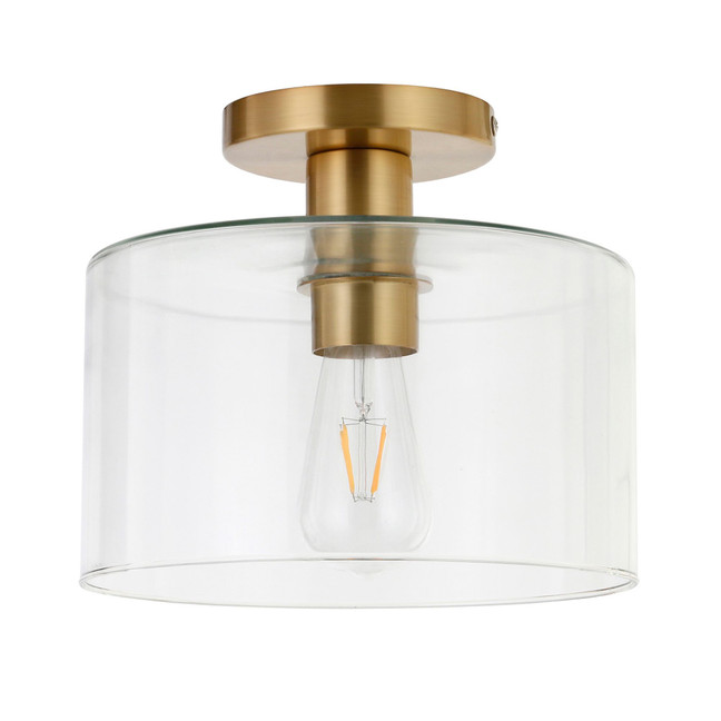 Henri Semi Flush Mount Ceiling Light with Shade
