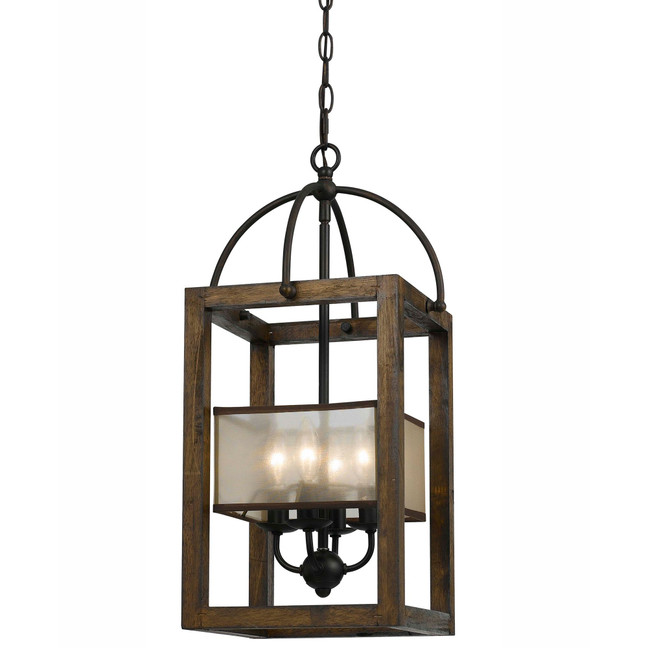 4-Light Large Mission Chandelier