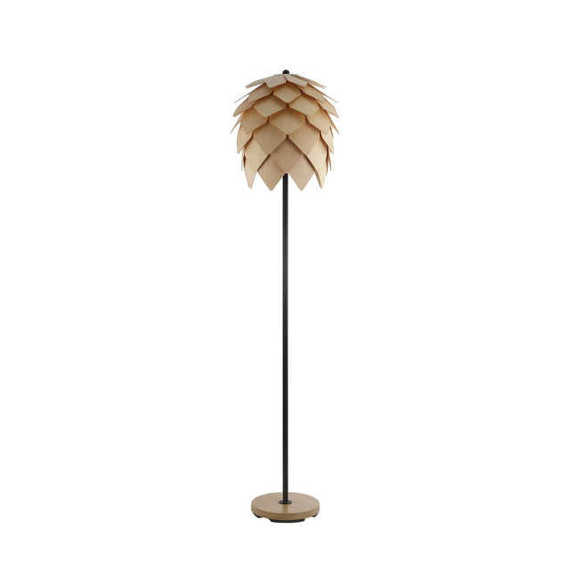 Simon 63" Pinecone Wood/Metal LED Floor Lamp