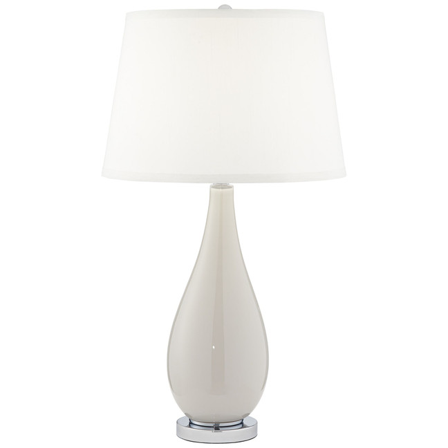 Grey Glass Table Lamp