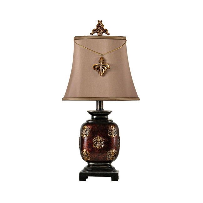 Maximus Mini Accent Table Lamp with Fleur De Lis Pendant