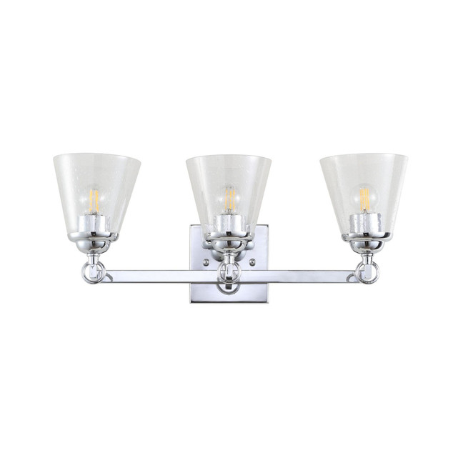 Marion 3-Light Hurricane Metal, Glass Vanity Light