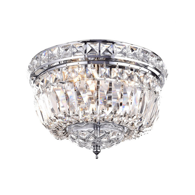 Landek 13" 3-Light Indoor Flush Mount Chandelier with Light Kit