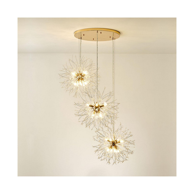 Luxury Firework Chandelier,Adjustable Starburst Pendant Light