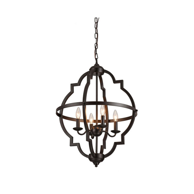 Octavia 20" 4-Light Indoor Pendant Lamp with Light Kit