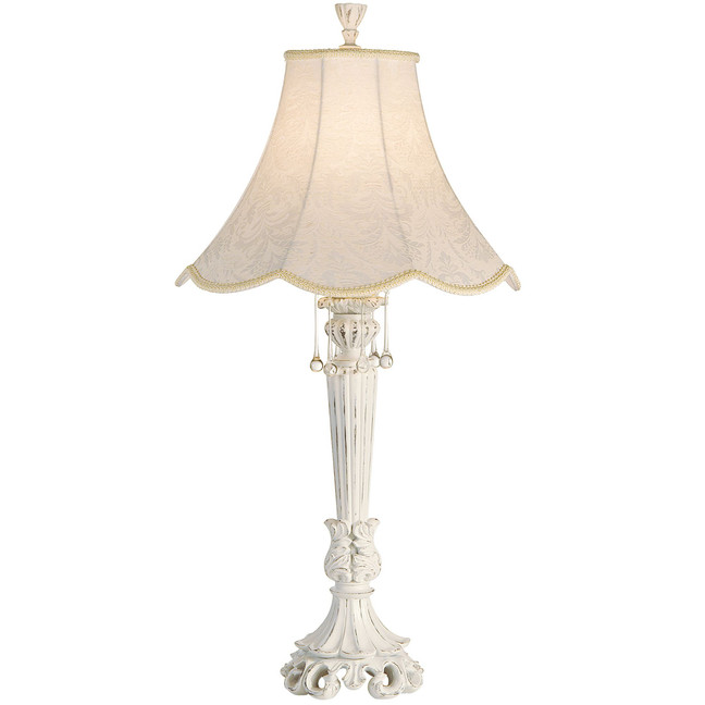 home by Pacific Coast Chateau de Bordeaux White Table Lamp