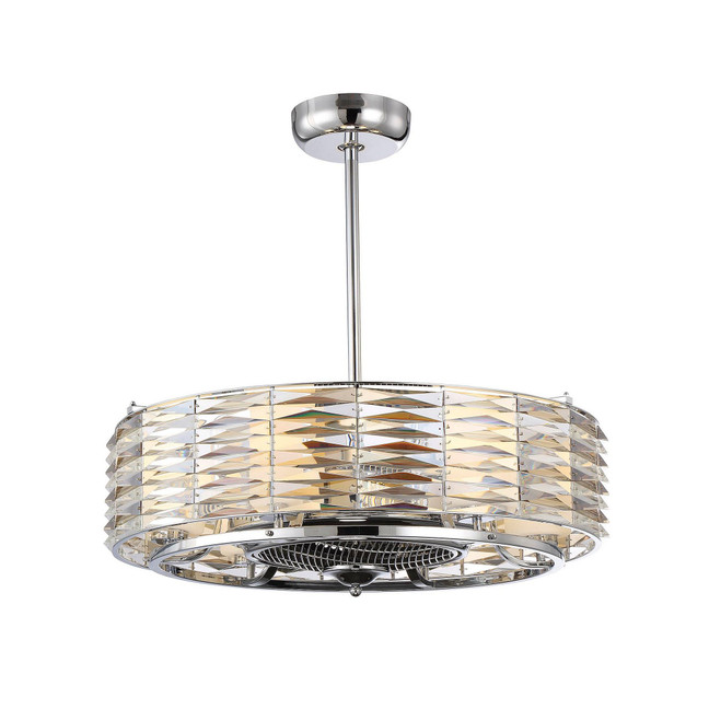 Taurus 6-Light Fan D'Lier in Polished Chrome