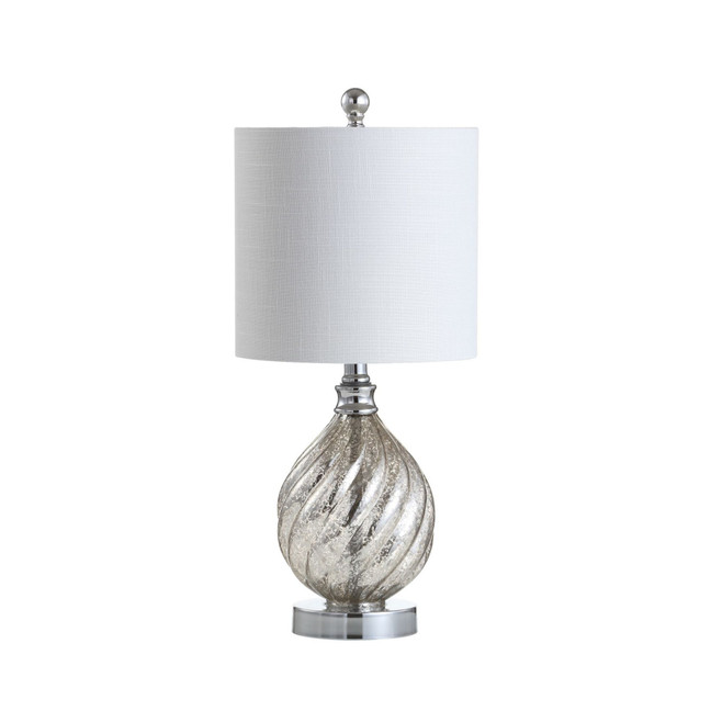 Lawrence 20.5" Glass/Metal LED Table Lamp