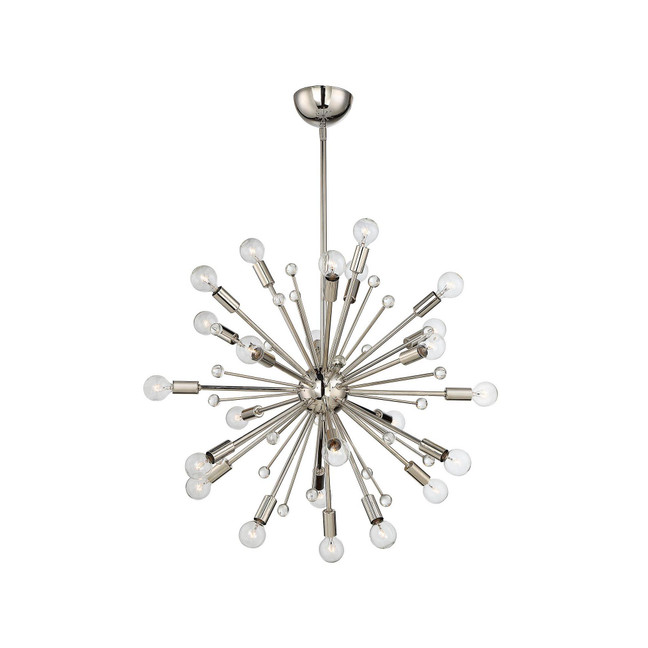 Galea 24-Light Chandelier in Polished Nickel