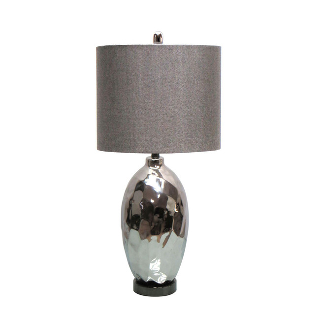 Ceramic Table Lamp with Metal Base