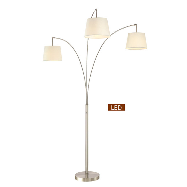Palumbo 84" LED Arched Floor Lamp with Dimmer