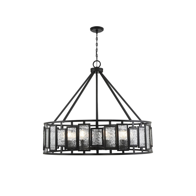Deandre 10-Light Chandelier in Matte Black