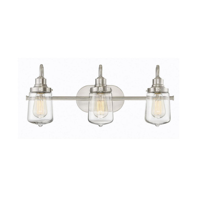 Trade Winds Martina 3-Light Bathroom Vanity Light in Brushed Nickel
