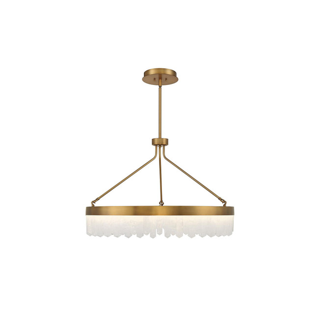 Landon LED Pendant in Warm Brass