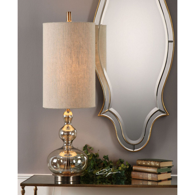 Formoso Amber Glass Table Lamp
