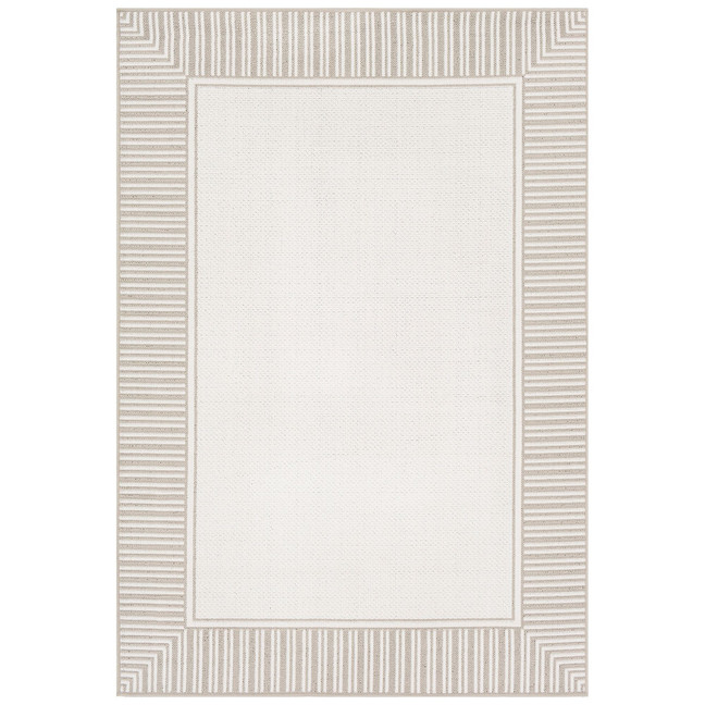 Alfresco ALF-9681 Taupe 8'9" x 12'9" Area Rug, Indoor/Outdoor