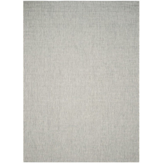 Courtyard Gray and Turquoise 9' x 12' Sisal Weave Outdoor Area Rug