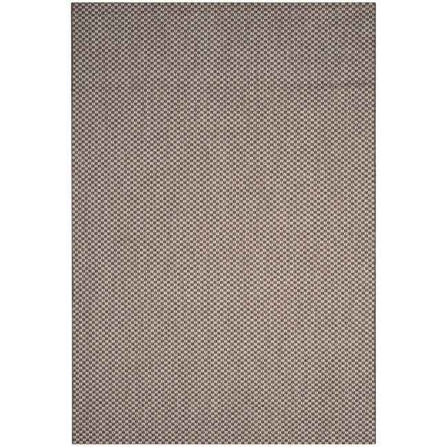 Courtyard Light Brown and Light Gray 4' x 5'7" Sisal Weave Outdoor Area Rug