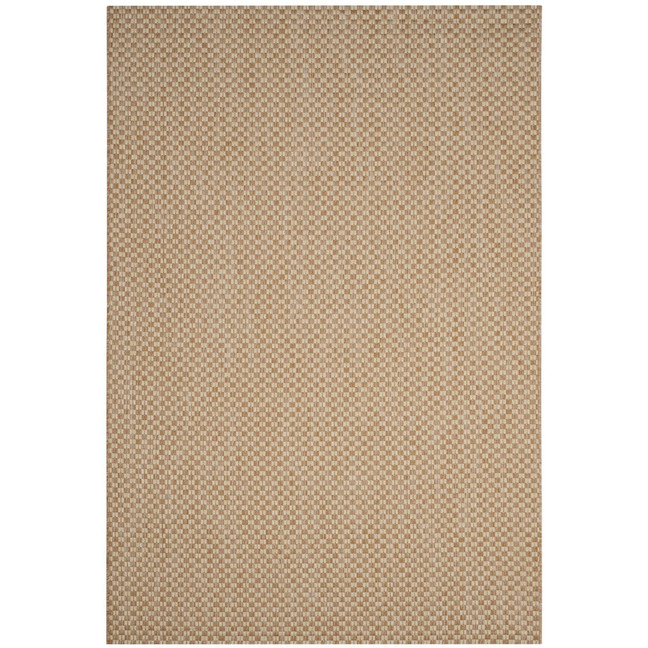 Courtyard Natural and Cream 5'3" x 7'7" Sisal Weave Outdoor Area Rug