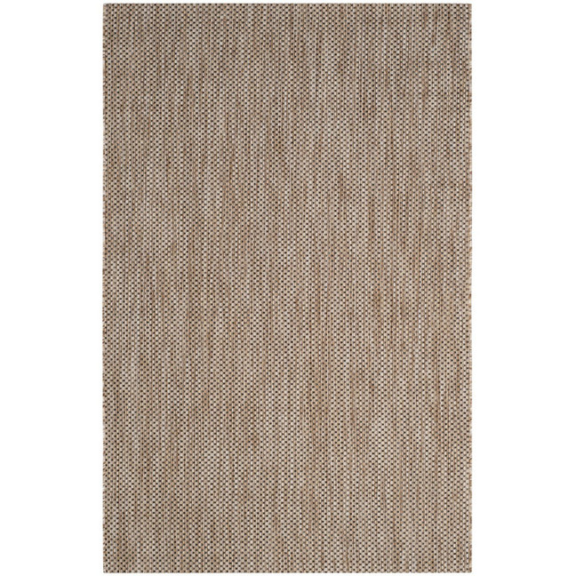 Courtyard Natural and Black 8' x 11' Outdoor Area Rug