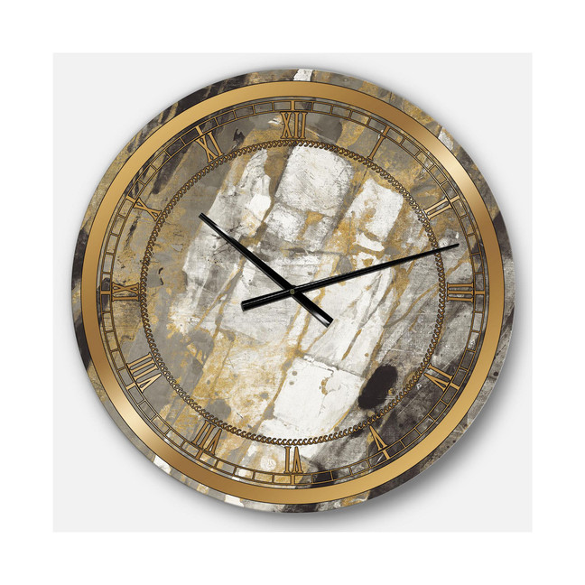 Glam Oversized Metal Wall Clock