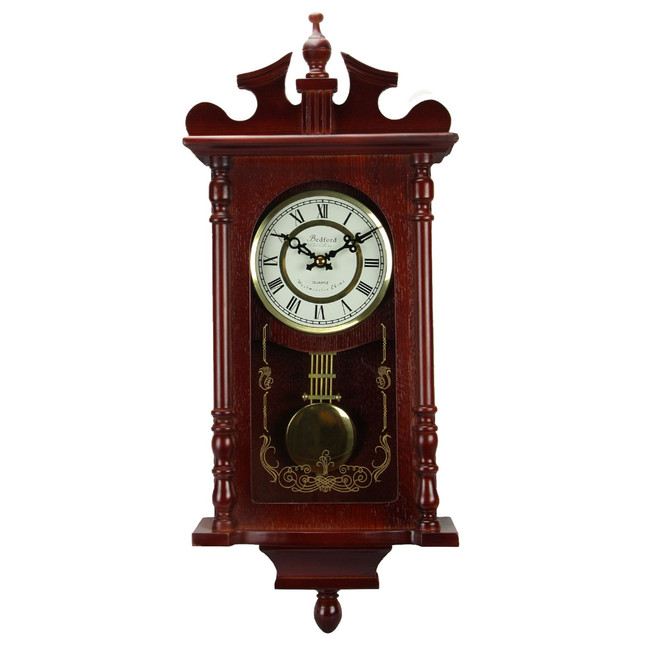 Clock Collection 25" Wall Clock with Pendulum and Chime