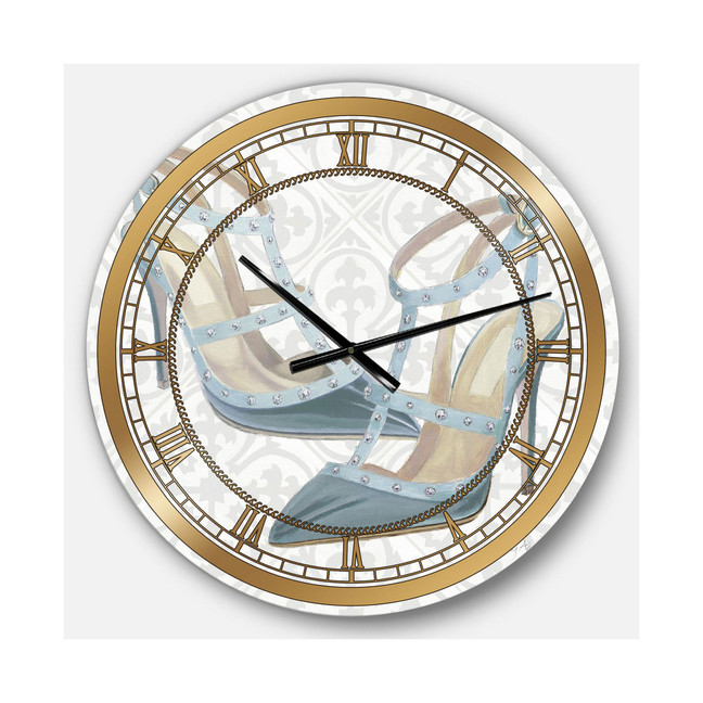 Posh and Luxe Oversized Metal Wall Clock