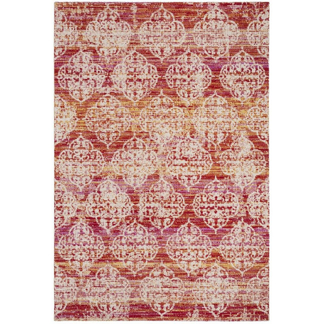 Montage Pink and Multi 5'1" x 7'6" Outdoor Area Rug