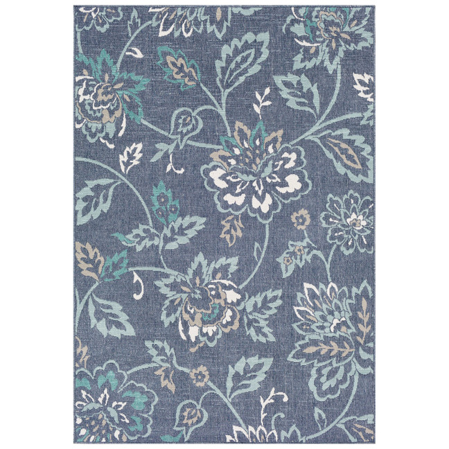 Alfresco ALF-9673 Charcoal 7'6" x 10'9" Area Rug, Indoor/Outdoor
